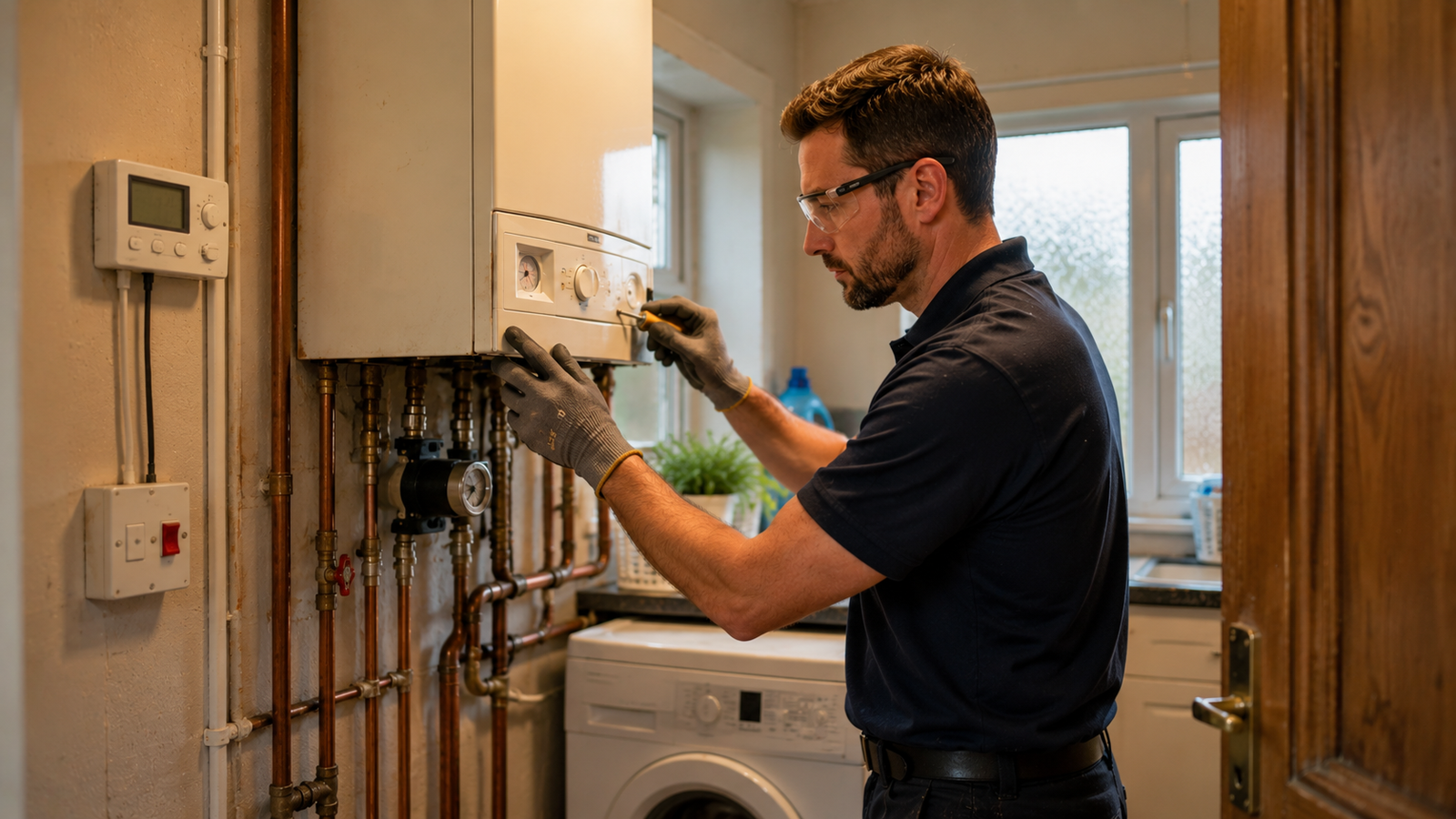 Non-condensing boiler replacement